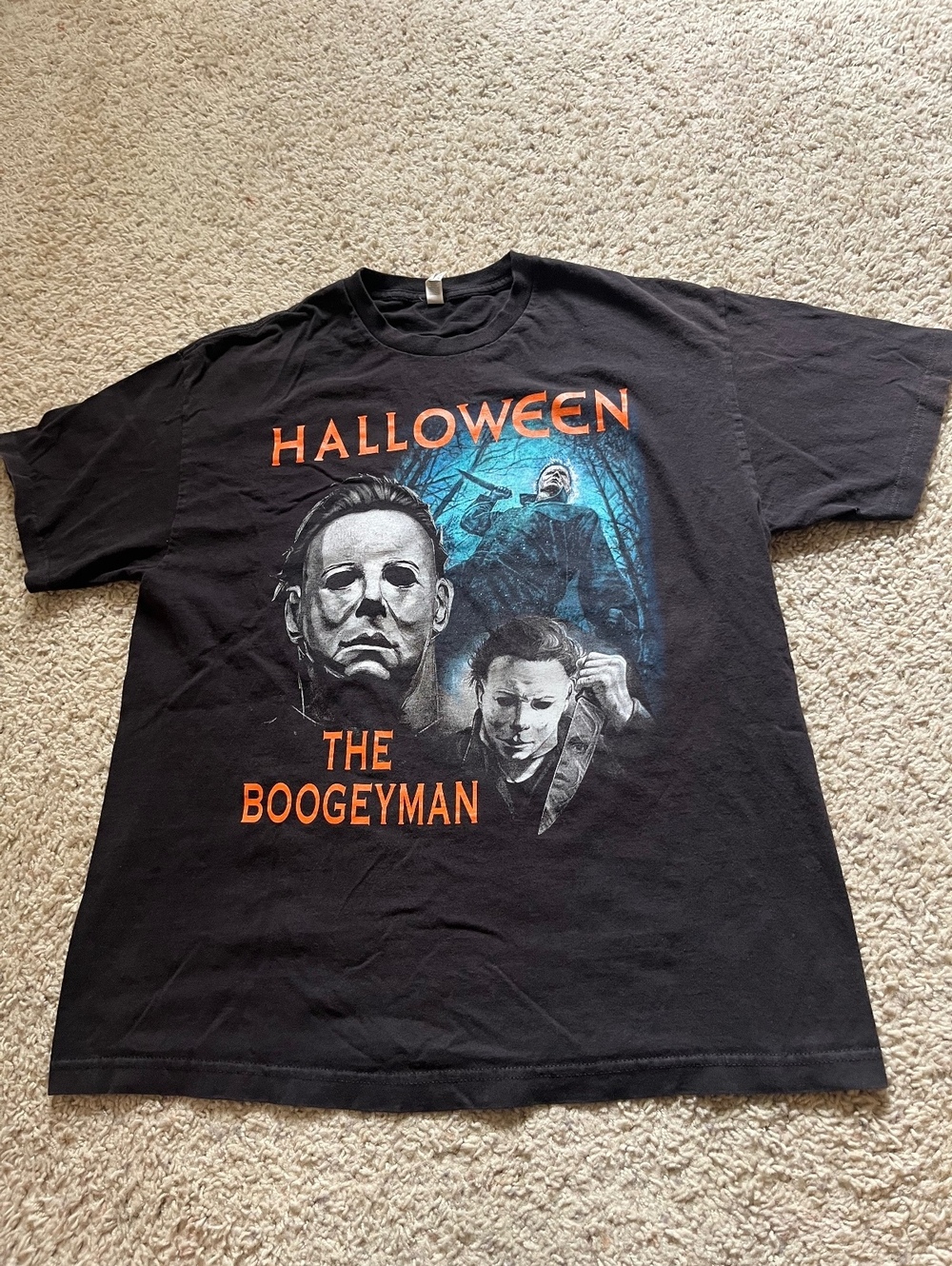 Halloween Michael Myers “The Boogeyman” Black Graphic Tee XL